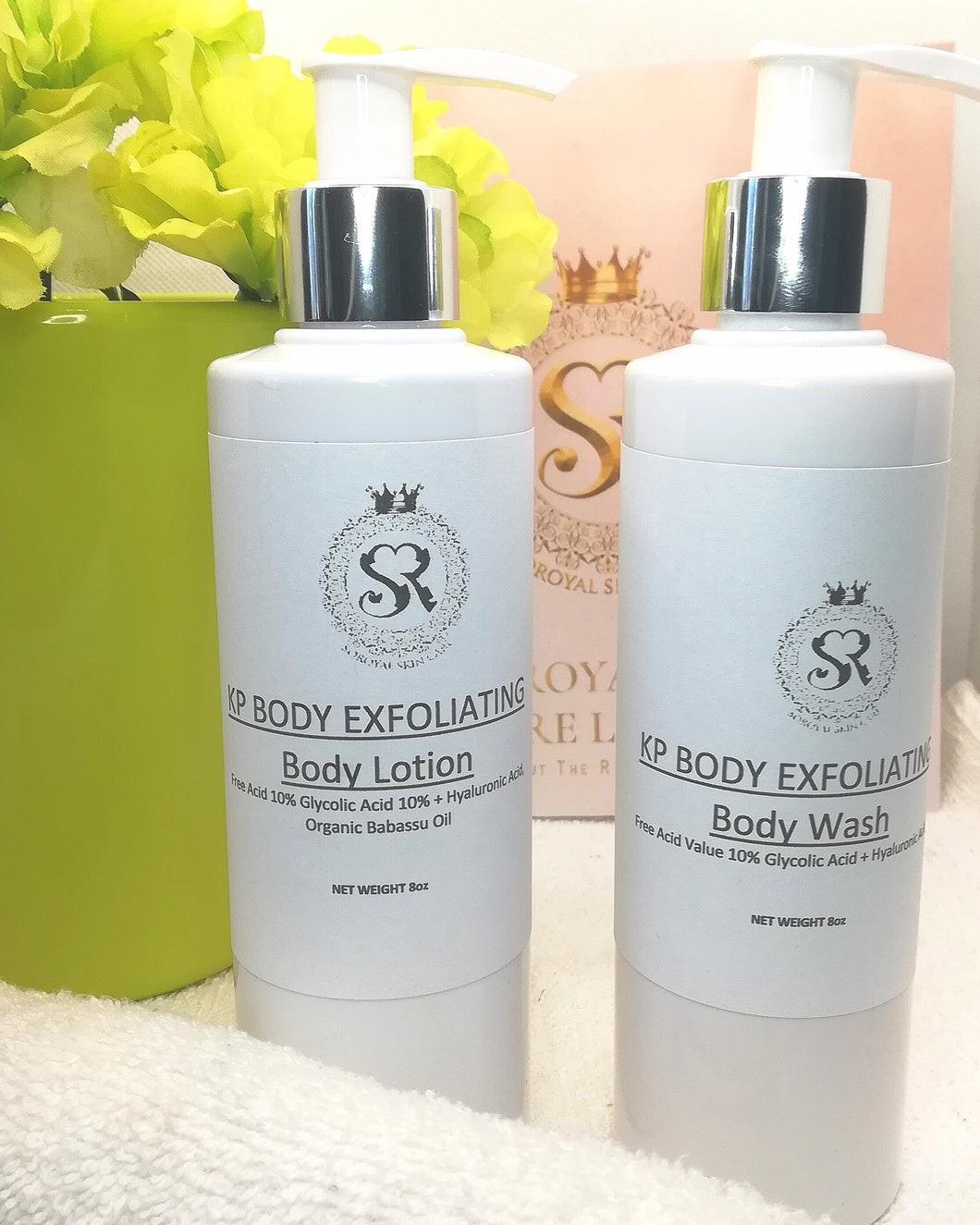 KP Exfoliating Kit - Body Wash and Body Lotion | 8oz each